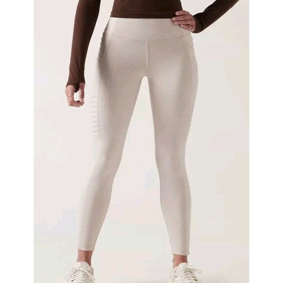 Athleta Delancey Textured Moto Tight Women's Leggings Size 2X - Picture 1 of 12